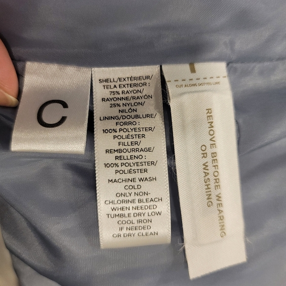 LOFT Velvet Puffer Vest - XS - Picture 6 of 7